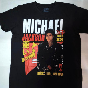 Michael Jackson - Bad Tour '88 Tokyo Official Unisex T-Shirt ( Men S, M, L, XL ) ***READY TO SHIP from Hong Kong***